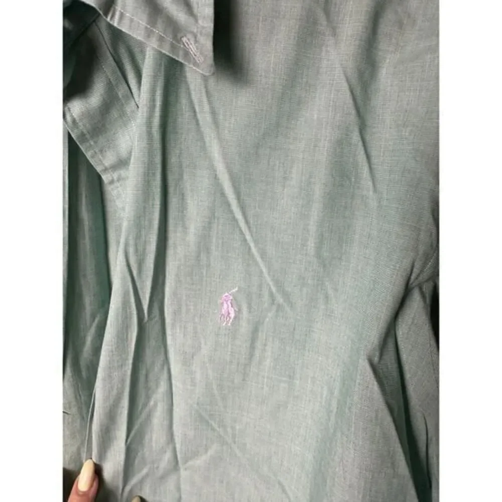 Ralph Lauren‎ Classic Fit Mint Green Button-Down Shirt Casual Elegant - Picture 4 of 5